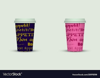 Coffee cup to go creative coffee cup template vector image