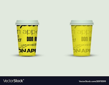 Coffee cup to go creative coffee cup template vector image