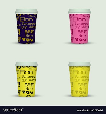 Coffee cup to go creative coffee cup template vector image
