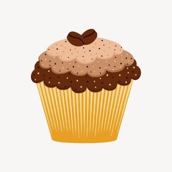 Coffee cupcake clipart, cute dessert | Free Photo - rawpixel