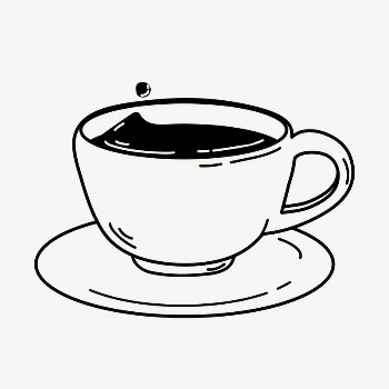 Coffee doodle collage element, cute | Free Vector Illustration - rawpixel