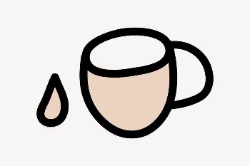 Coffee  doodle collage element | Free Vector - rawpixel