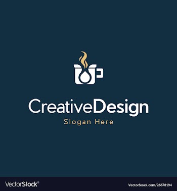 Coffee drop hot logo design vector image