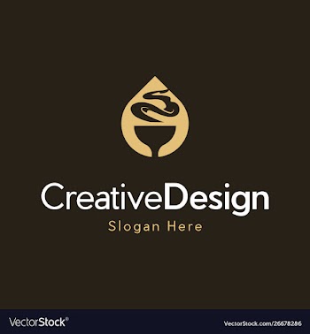 Coffee drop hot logo design vector image