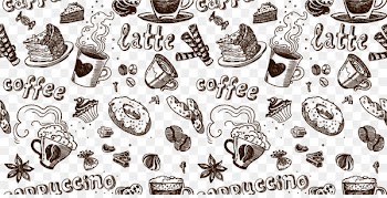 Coffee Espresso Latte Cappuccino Tea - Tea Shading 