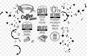 Coffee Hamburger Tea Cafe Menu - Vector Dining Menu 