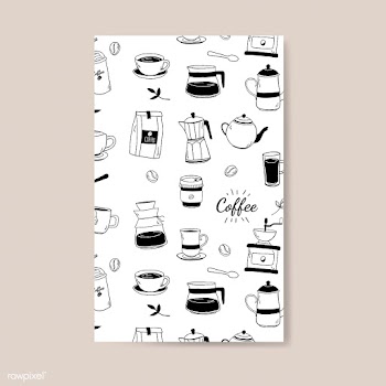 Coffee house and cafe patterned background ve.. | Free stock vector - 520761