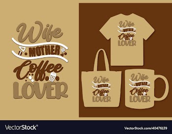 coffee lettering quotes design for t shirt