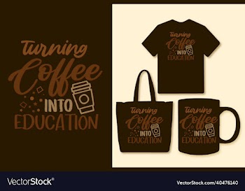coffee lettering quotes design for t shirt