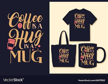 coffee lettering t shirt design quotes