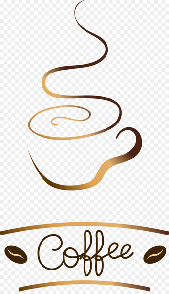 Coffee Logo Clip art - Jane pen golden brown coffee logo logo 