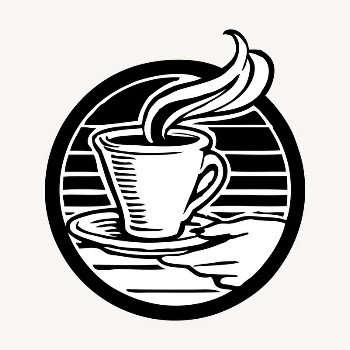 Coffee logo drawing, vintage illustration | Free Vector - rawpixel