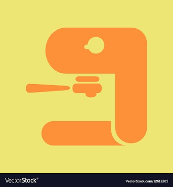 Coffee machine vector image