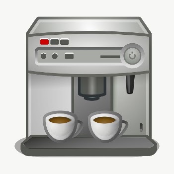 Coffee maker clipart, illustration vector. | Free Vector - rawpixel