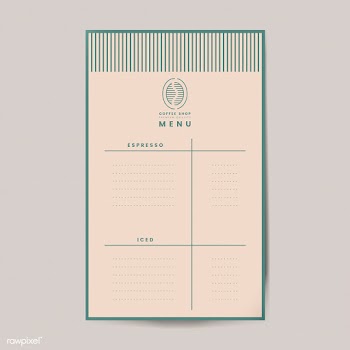 Coffee menu template isolated vector | Free stock vector - 519009