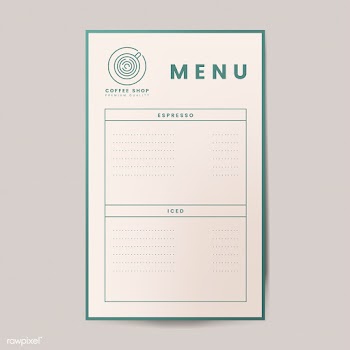 Coffee menu template isolated vector | Free stock vector - 519017