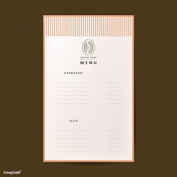 Coffee menu template isolated vector | Free stock vector - 519023