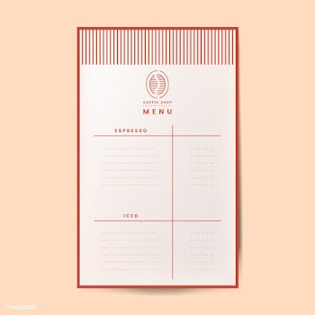 Coffee menu template isolated vector | Free stock vector - 519026