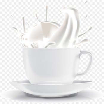 Coffee milk Coffee cup - White cup of milk splash vector 