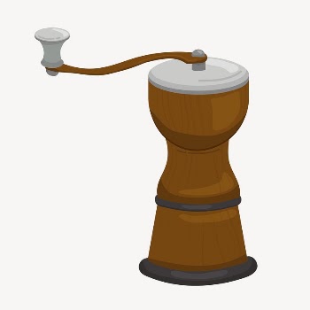 Coffee mill collage element, cute | Free Vector Illustration - rawpixel