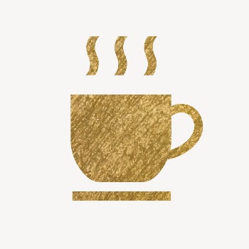 Coffee mug, cafe icon, gold | Free Icons - rawpixel