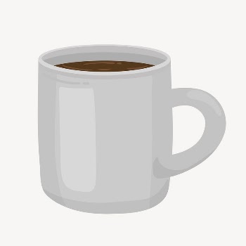 Coffee mug collage element, cute | Free Vector Illustration - rawpixel