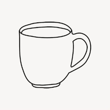 Coffee mug doodle clipart, drinks, | Free PSD Illustration - rawpixel