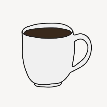Coffee mug doodle sticker, cute | Free PSD Illustration - rawpixel