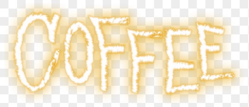 Coffee png neon word sticker, | Free PNG - rawpixel
