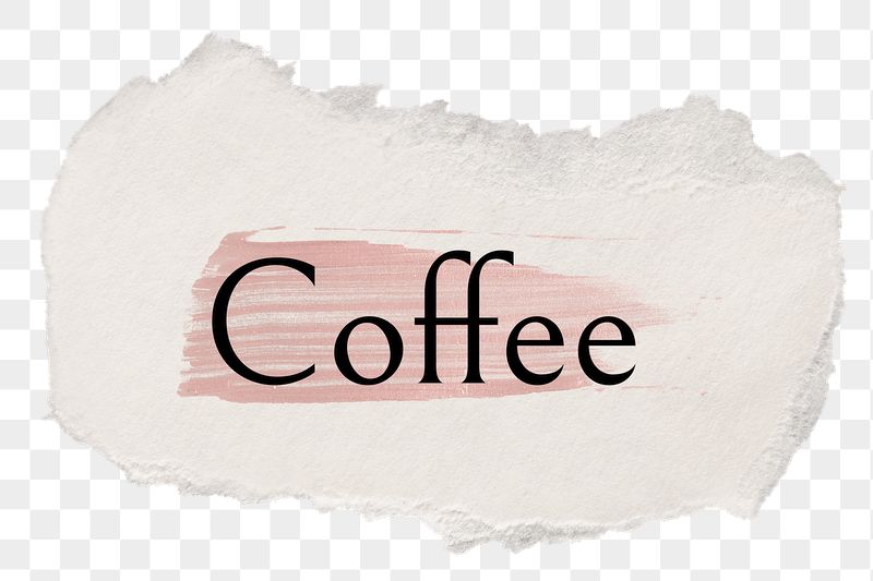 Coffee png ripped paper word | Free PNG - rawpixel