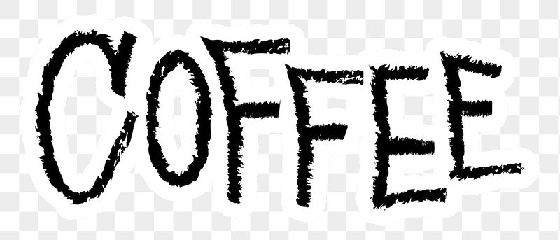 Coffee png word sticker typography, | Free PNG - rawpixel