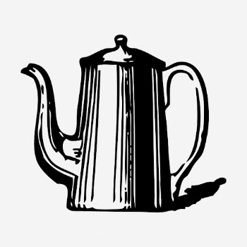 Coffee pot clipart, vintage object | Free Vector - rawpixel