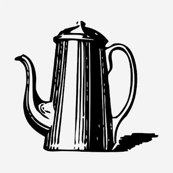 Coffee pot clipart, vintage object | Free Vector - rawpixel