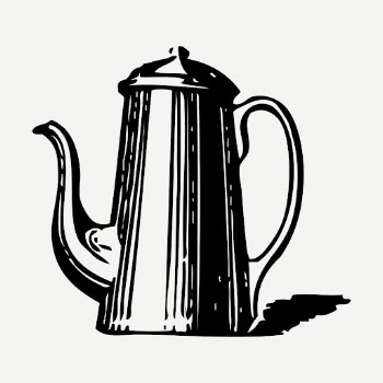 Coffee pot drawing, vintage object | Free PSD - rawpixel