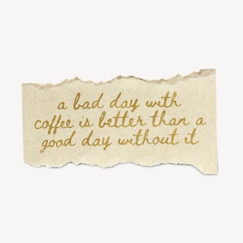 Coffee quote ripped paper collage | Free PSD - rawpixel