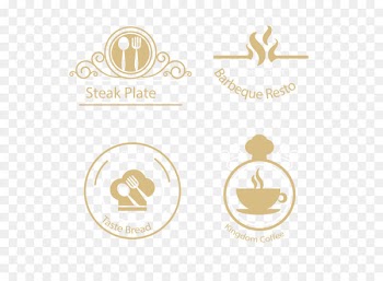 Coffee Restaurant Logo Food Tableware - Vector restaurant LOGO 