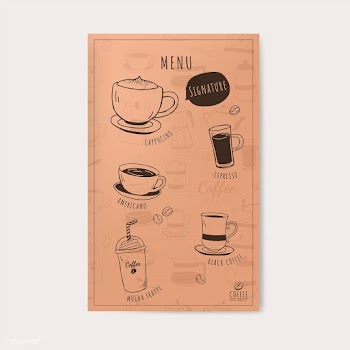 Coffee shop and cafe menu vector | Free stock vector - 520782