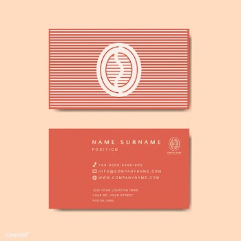Coffee shop business card template vector | Free stock vector - 519035