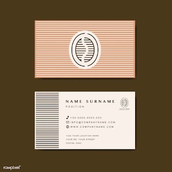 Coffee shop business card template vector | Free stock vector - 519056