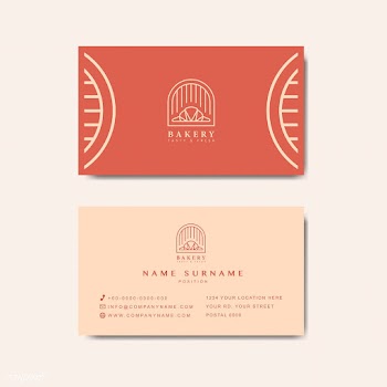 Coffee shop business card template vector | Free stock vector - 519058