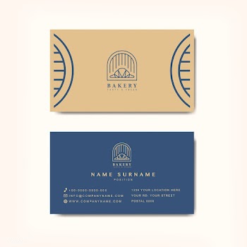 Coffee shop business card template vector | Free stock vector - 519105