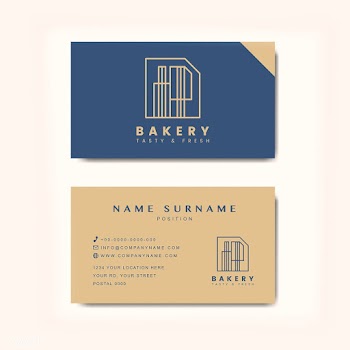 Coffee shop business card template vector | Free stock vector - 519116