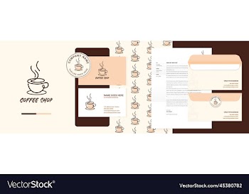 coffee shop logo and branding design