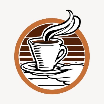 Coffee shop logo clipart, beverage | Free Photo - rawpixel