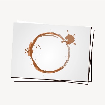 Coffee stain paper frame clipart, | Free Vector - rawpixel