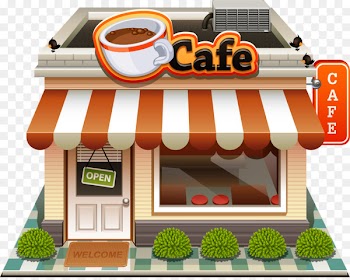 Coffee Tea Cafe Bakery - City street building,city ​​building,street,Shop 