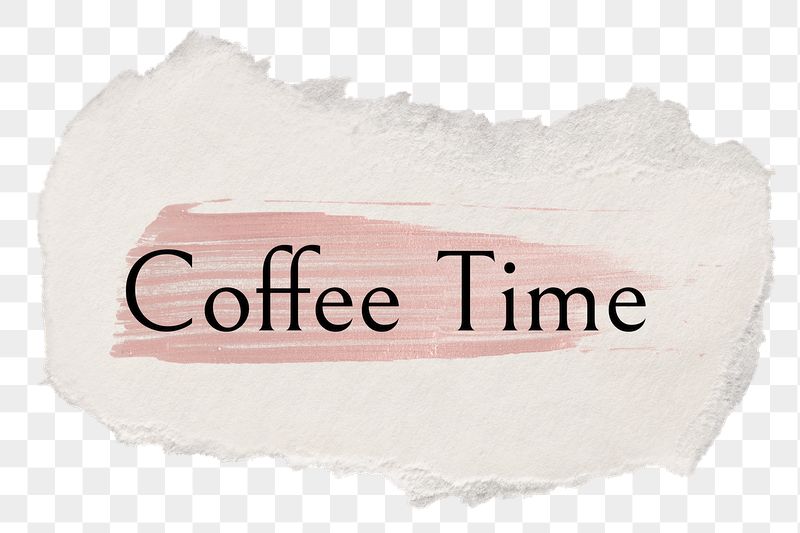Coffee time png ripped paper | Free PNG - rawpixel