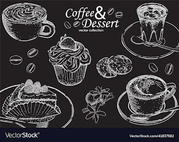 coffee tree with beans drawing collection s