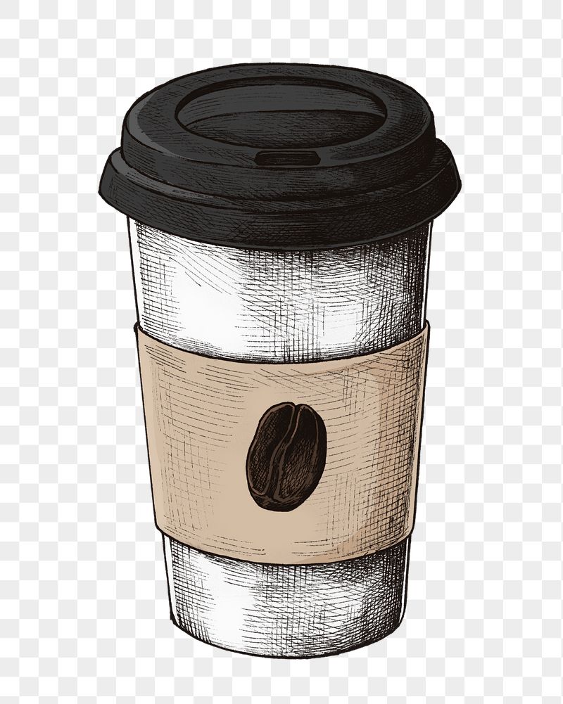 Coffee tumbler png vintage sticker | Free PNG - rawpixel