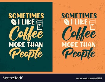 coffee typography t shirt design